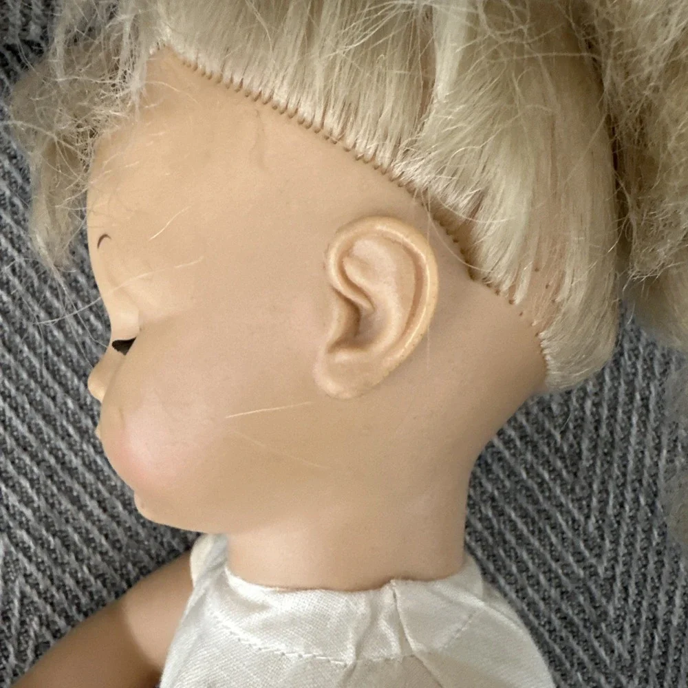 Simba Baby Doll Kids 12 Inch Blonde‎ Blue Sleep Eyes Good Soft Body Vintage